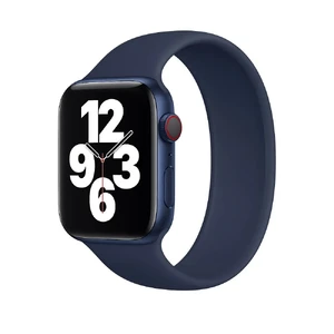 Силіконовий монобраслет Apple Solo Loop Deep Navy для Apple Watch Ultra 49mm | 45mm | 44mm | 42mm (MYW62) Розмір 4 MYW62 - Фото 1