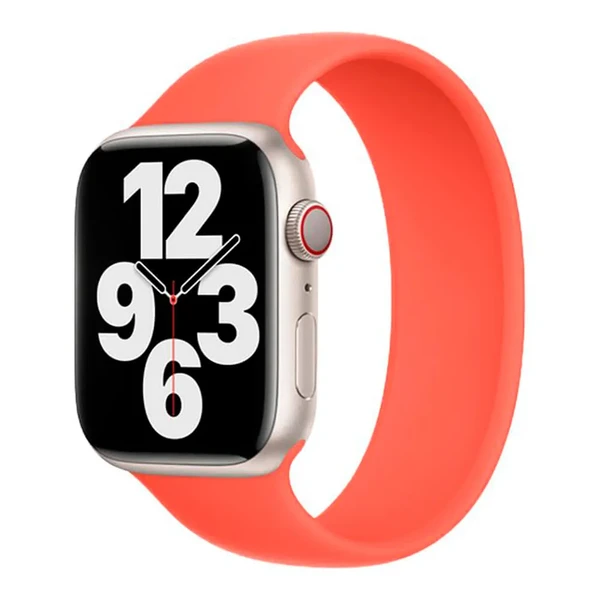 Силіконовий монобраслет Apple Solo Loop Nectarine (MN5G3) для Apple Watch Ultra 49mm | 45mm | 44mm | 42mm Розмір 12