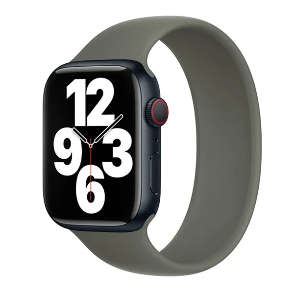Силіконовий монобраслет Apple Solo Loop Olive для Apple Watch 41mm | 40mm | 38mm (MQV33) Розмір 5 у Тернополі