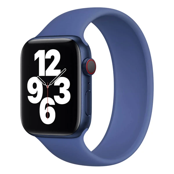 Силиконовый монобраслет Apple Solo Loop Tomales Blue для Apple Watch Ultra 49mm | 45mm | 44mm | 42mm (MJHL3) Размер 4