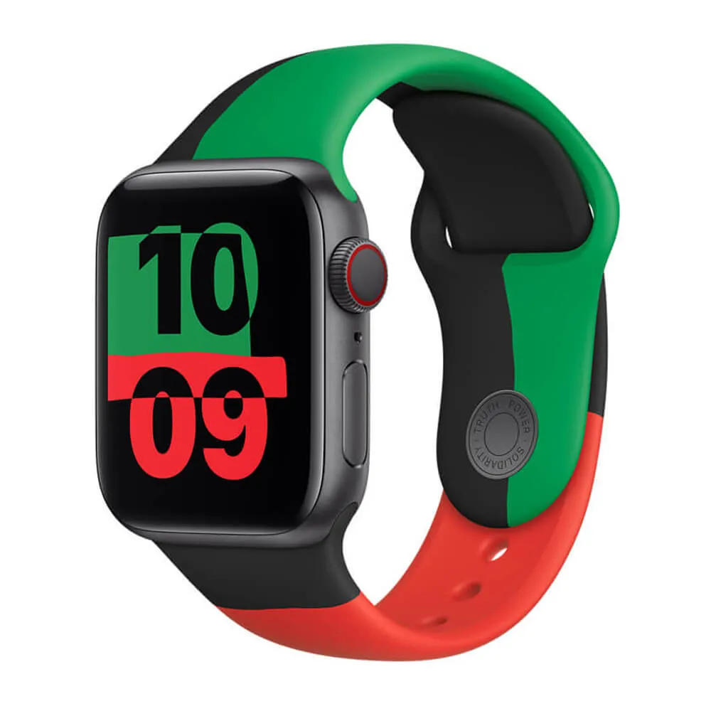 Оригінальний ремінець Apple Sport Band Black Unity для Apple Watch 41mm | 40mm | 38mm Series  (MJ4V3)