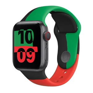 Оригінальний ремінець Apple Sport Band Black Unity для Apple Watch 41mm | 40mm | 38mm Series  (MJ4V3)