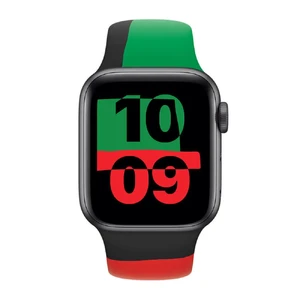 Оригінальний ремінець Apple Sport Band Black Unity для Apple Watch 41mm | 40mm | 38mm Series  (MJ4V3) - Фото 2