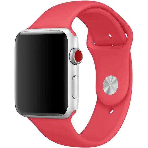 Ремешок Apple 42mm/44mm Red Raspberry Sport Band S/M&M/L (MRGW2) для Apple Watch Series 5/4/3/2/1 в Николаеве