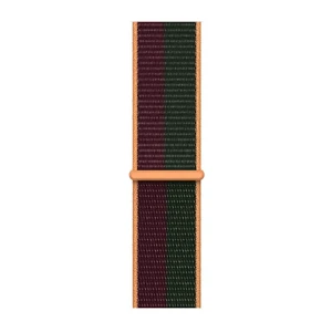 Ремінець Apple Sport Loop Dark Cherry | Forest Green (ML323) для Apple Watch Ultra 49mm | 45mm | 44mm | 42mm Series - Фото 3