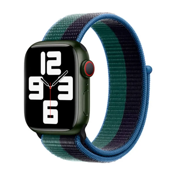 Ремешок Apple Sport Loop Midnight | Eucalyptus (MN5M3) для Apple Watch 41mm | 40mm | 38mm Series