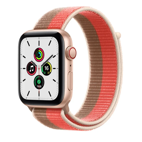 Ремешок Apple Sport Loop Pink Pomelo | Tan (ML303) для Apple Watch Ultra 49mm | 45mm | 44mm | 42mm Series