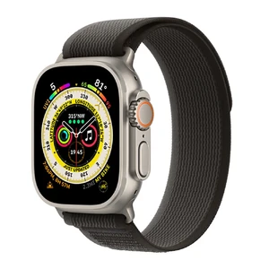 Ремінець Apple Trail Loop Black/Gray для Apple Watch Ultra Ultra 49mm | 45mm | 44mm | 42mm Розмір M/L (MQEG3) MQEG3 - Фото 1