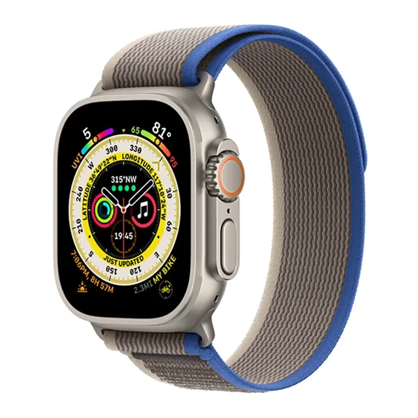 Ремінець iLoungeMax Trail Loop Blue/Gray для Apple Watch Ultra 49mm | 45mm | 44mm | 42mm
