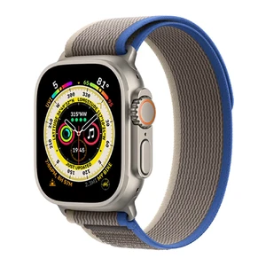 Ремінець Apple Trail Loop Blue/Gray для Apple Watch Ultra 49mm Ultra 49mm | 45mm | 44mm | 42mm Розмір S/M (MQEJ3)