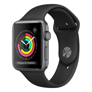 Смарт-часы Apple Watch Series 3 38mm GPS Space Gray Aluminum Case Black Sport Band (MTF32) Официальный UA