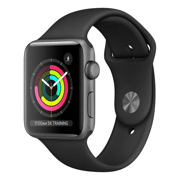 Смарт-годинник Apple Watch Series 3 38mm GPS Space Gray Aluminum Case Black Sport Band (MTF02)