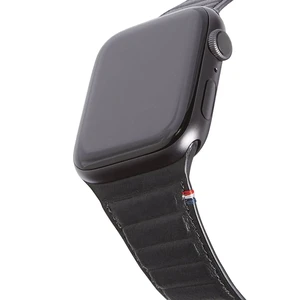 Чорний шкіряний ремінець для Apple Watch  Ultra 49mm | 45mm | 44mm | 42mm Decoded Traction Strap D9AWS44TS1BK - Фото 1