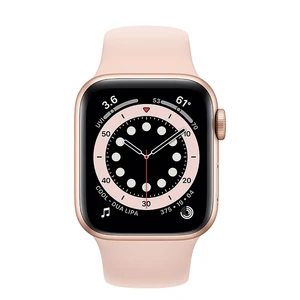 Смарт-годинник Apple Watch Series 6 GPS, 40mm Gold Aluminum Case with Pink Sand Sport Band (MG123) - Фото 2
