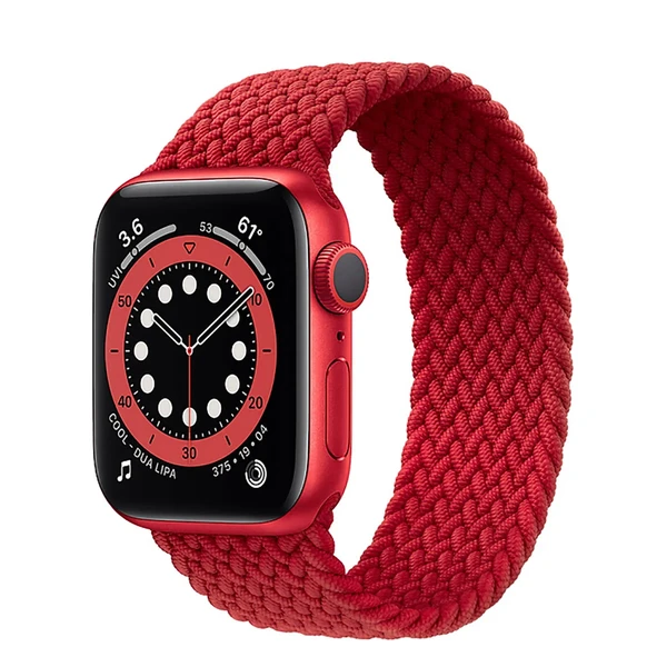 Смарт-часы Apple Watch Series 6 GPS, 40mm Red Aluminum Case with Red Braided Solo Loop (M02C3) в Кропивницком