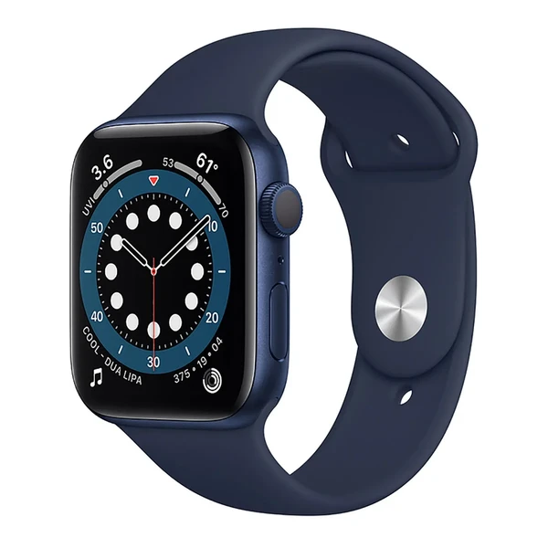 Смарт-часы Apple Watch Series 6 GPS, 44mm Blue Aluminum Case with Deep Navy Sport Band (M00J3)