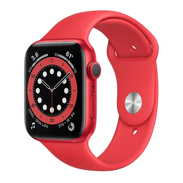 Смарт-годинник Apple Watch Series 6 GPS, 44mm (PRODUCT) Red Aluminum Case with Red Sport Band (M00M3UL/A) Офіційний UA