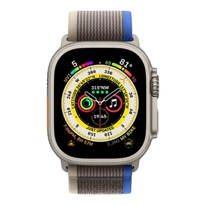 Смарт-часы Apple Watch Ultra 49mm Titanium Case with Blue/Gray Trail Loop S | M (MNHL3) - Фото 2