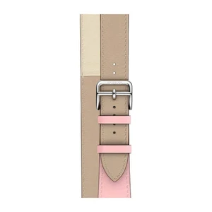 Смарт-часы Apple Watch Hermes Series 4 40mm GPS+LTE Stainless Steel Case Rose Sakura | Craie | Argile Swift Double Tour (H078731CJAE) - Фото 4