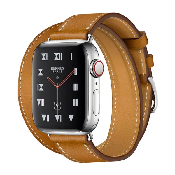 Смарт-годинник Apple Watch Hermes Series 4 40mm GPS + LTE Stainless Steel Case Fauve Barenia Leather Double Tour (MU6P2)