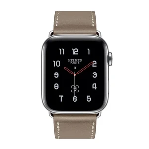Смарт-часы Apple Watch Hermes Series 4 44mm GPS+LTE Stainless Steel Case Etoupe Swift Leather Single Tour (H077059CJ18) - Фото 2