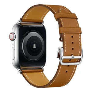 Смарт-годинник Apple Watch Hermes Series 4 44mm GPS + LTE Stainless Steel Case Fauve Barenia Leather Single Tour Deployment Buckle (MU6T2) - Фото 4