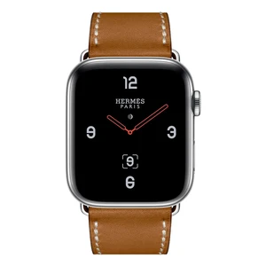 Смарт-годинник Apple Watch Hermes Series 4 44mm GPS + LTE Stainless Steel Case Fauve Barenia Leather Single Tour Deployment Buckle (MU6T2) - Фото 2