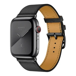 Смарт-годинник Apple Watch Hermès Series 5 44 mm Space Black Stainless Steel Case with Single Tour (MWW92)