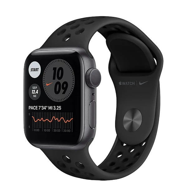 Смарт-часы Apple Watch Nike Series 6 GPS, 40mm Space Gray Aluminum Case with Anthracite | Black Nike Sport Band (M00X3)