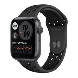 Смарт-часы Apple Watch Nike Series 6 GPS, 44mm Space Gray Aluminum Case with Anthracite | Black Nike Sport Band (MG173UL/A) Официальный UA MG173UL/A - Фото 1