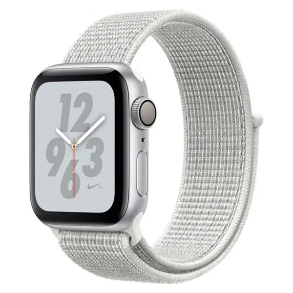 Смарт-годинник Apple Watch Nike + Series 4 40mm GPS Silver Aluminum Case Summit White Nike Sport Loop (MU7F2) в Чернівцях