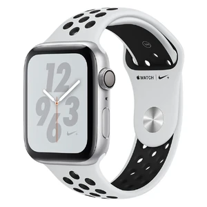 Смарт-часы Apple Watch Nike+ Series 4 44mm GPS+LTE Silver Aluminum Case Pure Platinum | Black Nike Sport Band (MTXC2 | MTXK2) MTXC2 | MTXK2 - Фото 1