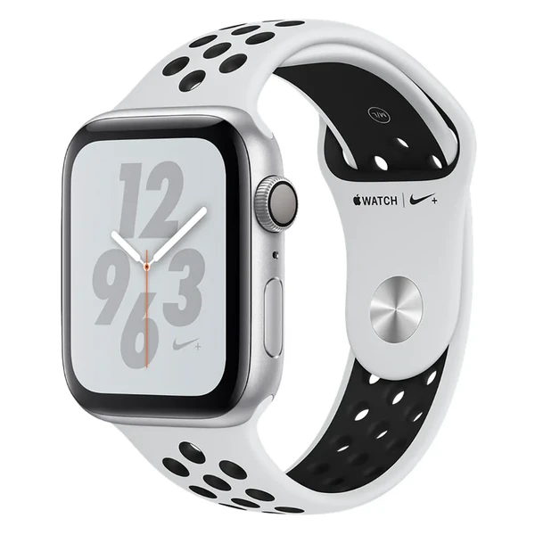 Смарт-годинник Apple Watch Nike + Series 4 44mm GPS + LTE Silver Aluminum Case Pure Platinum | Black Nike Sport Band (MTXC2 | MTXK2)