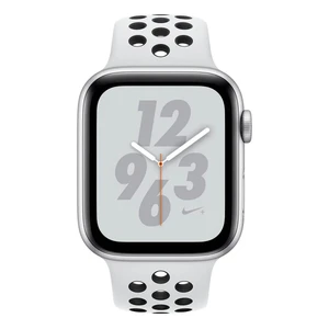 Смарт-годинник Apple Watch Nike + Series 4 40mm GPS Silver Aluminum Case Pure Platinum | Black Nike Sport Band (MU6H2) - Фото 2