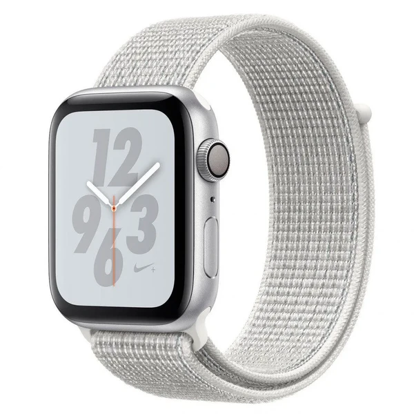 Смарт-годинник Apple Watch Nike + Series 4 44mm GPS Silver Aluminum Case Summit White Nike Sport Loop (MU7H2) в Чернівцях