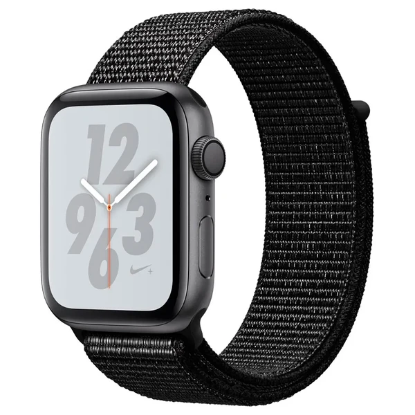 Смарт-годинник Apple Watch Nike + Series 4 44mm GPS Space Gray Aluminum Case Black Nike Sport Loop (MU7J2)