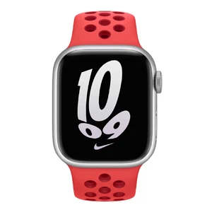 Смарт-годинник Apple Watch Nike Series 8 GPS, 45mm Silver Aluminum Case with (PRODUCT)RED Nike Sport Band - Фото 2