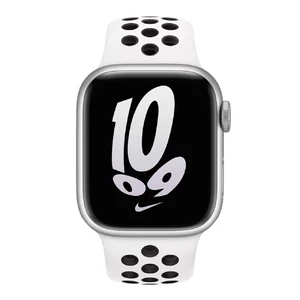 Смарт-часы Apple Watch Nike Series 8 GPS, 41mm Silver Aluminum Case with White Nike Sport Band - Фото 2