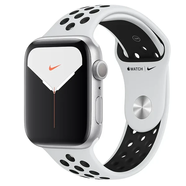 Смарт-годинник Apple Watch Nike + Series 5 44mm Silver Aluminum Case Sport Band (MX3V2) в Чернівцях