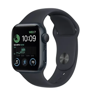 Смарт-часы Apple Watch SE 2 GPS, 44mm Midnight Aluminum Case with Midnight Sport Band (MNK03) MNK03 - Фото 1