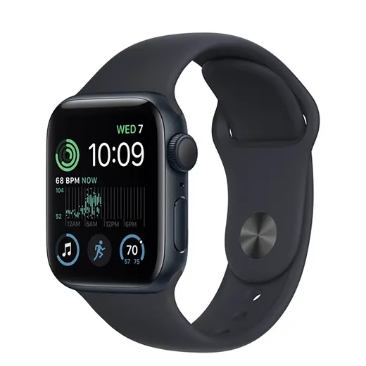 Смарт-годинник Apple Watch SE 2 GPS, 44mm Midnight Aluminum Case with Midnight Sport Band (MNK03) в Одесі