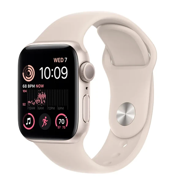 Смарт-годинник Apple Watch SE 2 GPS, 40mm Starlight Aluminum Case with Starlight Sport Band (MNJP3) у Броварах