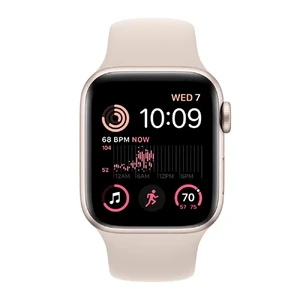 Смарт-годинник Apple Watch SE 2 GPS, 44mm Starlight Aluminum Case with Starlight Sport Band (MNJX3) - Фото 2