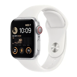 Смарт-часы Apple Watch SE 2 GPS, 40mm Silver Aluminum Case with White Sport Band (MNJV3)