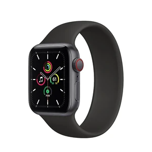 Смарт-часы Apple Watch SE GPS + Cellular, 40mm Space Gray Aluminum Case with Black Solo Loop (MYF42 | MYF72) Размер 2 MYF42 | MYF72 - Фото 1
