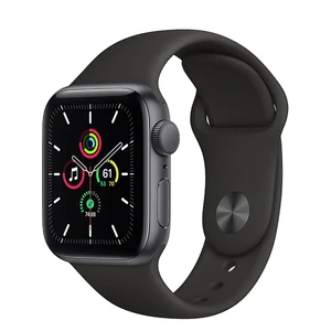 Смарт-годинник Apple Watch SE GPS, 40mm Space Gray Aluminum Case with Black Sport Band (MYDP2)
