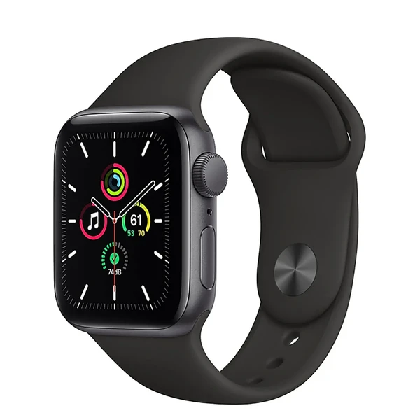 Смарт-годинник Apple Watch SE GPS, 40mm Space Gray Aluminum Case with Black Sport Band (MYDP2UL/A) Офіційний UA
