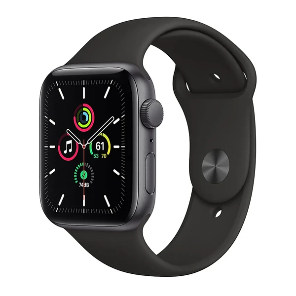 Смарт-годинник Apple Watch SE GPS, 44mm Space Gray Aluminum Case with Black Sport Band (MYDT2UL / A) Офіційний UA