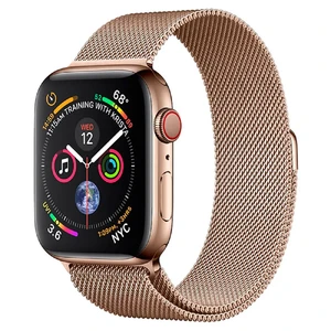 Смарт-часы Apple Watch Series 4 40mm GPS+LTE Gold Stainless Steel Case Gold Milanese Loop (MTUT2 | MTVQ2) MTUT2 | MTVQ2 - Фото 1