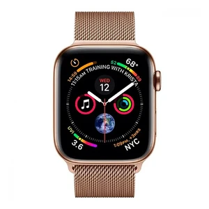 Смарт-часы Apple Watch Series 4 40mm GPS+LTE Gold Stainless Steel Case Gold Milanese Loop (MTUT2 | MTVQ2) - Фото 2